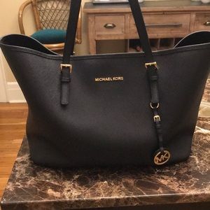 Michael Kors black large tote